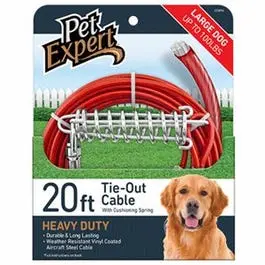 20-Foot Heavy-Duty Steel Aircraft Cable Dog Tie-Out 1