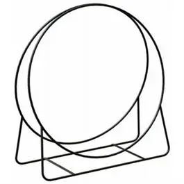20-Inch Black Tubular Steel Log Hoop 1