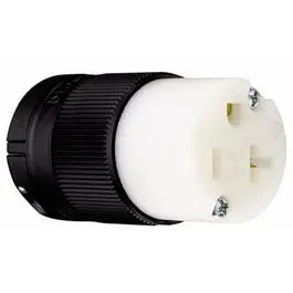 20A 125V 3-Wire Grounding Connector – Black 1