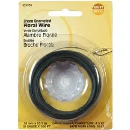 24-Gauge Green Floral Wire – 100-Foot Spool For Arrangements & Crafts 1