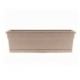 24-Inch Taupe Polyresin Window Box Planter 1