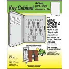 24-Key Plastic Key Cabinet With Organized Compartments 1