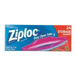 24-Pack Quart-Sized Reusable Storage Bags 1