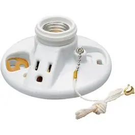 250-Watt Pull-Chain Porcelain Lampholder 1