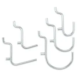 26-Piece Assorted Pegboard Hook Kit – Zinc-Plated & Galvanized Mix 1
