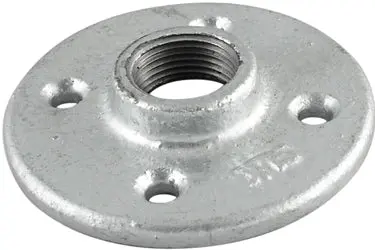 3/4" Galvanized Floor Flange – Heavy-Duty F-34 Model 1