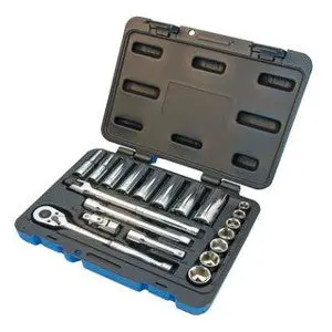 3/4-Inch Drive Socket Wrench Set – Full Metric And Sae Kit 1