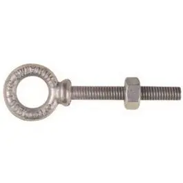 3/8" × 2-1/2" Galvanized Forged Eye Bolt For Heavy-Duty Anchoring 1