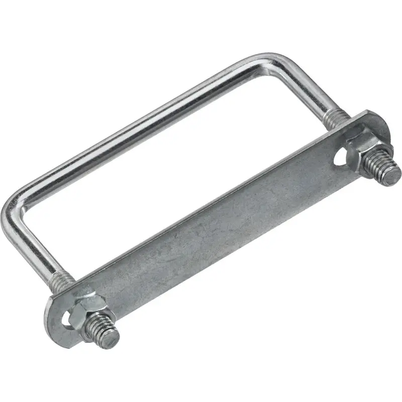 3/8" × 4" × 3" Zinc-Plated Square U-Bolt – Compact Mounting Solution 1