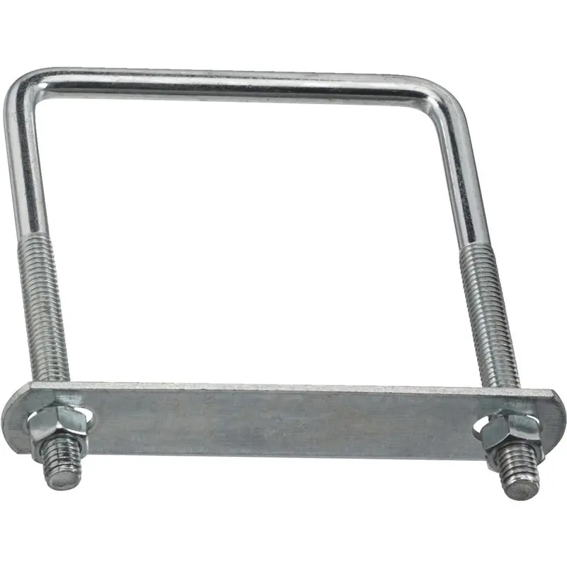 3/8" × 4" × 5" Zinc-Plated Square U-Bolt – Industrial Grade 1