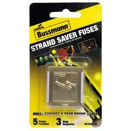 3-Amp 125-Volt Holiday Mini Light Fuse Pack (5 Count) 1