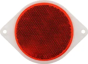 3-Inch Red Reflective Safety Reflector – Weather-Resistant 1