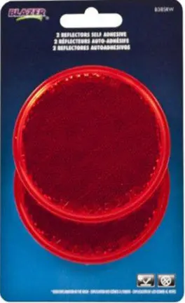 3-Inch Round Reflective Stick-On Decal – Highly Visible Safety Marker 1