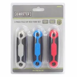 3-Piece Folding Hex And Torx Key Combo Set 1