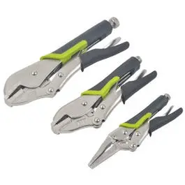 3-Piece Locking Pliers Kit – Multiple Sizes & Jaw Types 1
