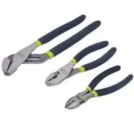 3-Piece Professional Pliers Kit – Includes Long-Nose, Linesman, And Needle-Nose 1