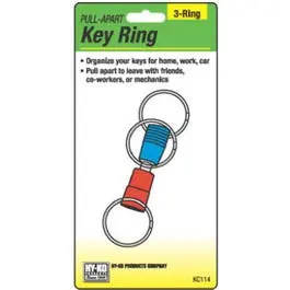 3-Way Pull-Apart Key Ring For Easy Access And Organization 1