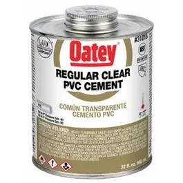 32 Oz Clear Pvc Pipe Cement – High-Strength Solvent Welding Compound 1