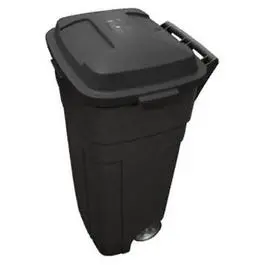 34-Gallon Heavy-Duty Rolling Trash Can With Reinforced Wheels 1