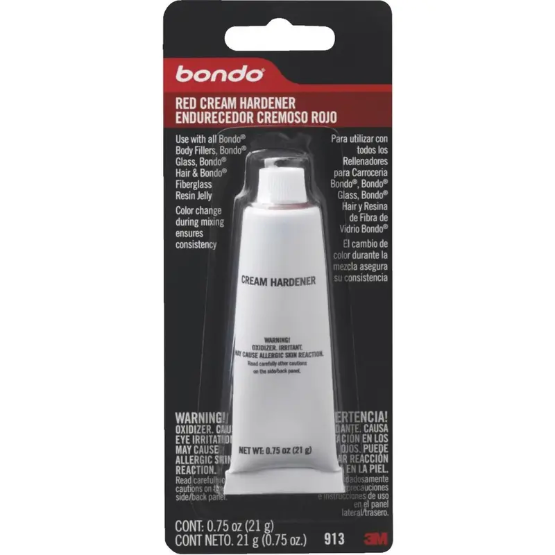 3M Bondo Red Cream Hardener – 0.75 Oz Body Filler Activator 1