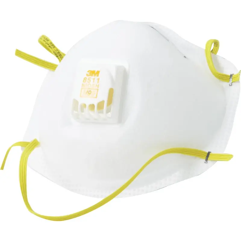 3M N95 Particulate Respirator With Valve – Woodworking, Sanding & Fiberglass (10-Pack) 1