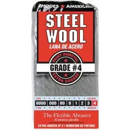 #4 Extra-Coarse Steel Wool Pads – 12-Pack, Heavy-Duty Scrubbing 1