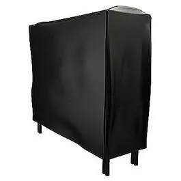 4-Foot Black Vinyl Fireplace Tool Rack Cover 1