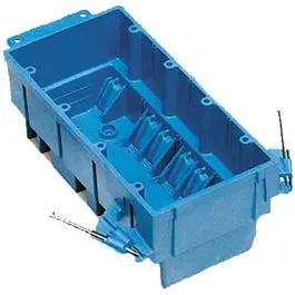 4-Gang New-Work Electrical Box – Super Blue Hard-Body Wiring Enclosure 1