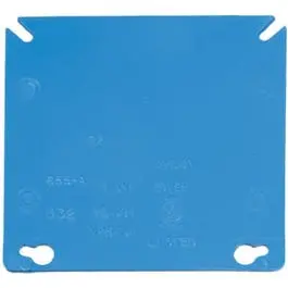 4-Inch 2-Gang Square Blank Electrical Box Cover 1