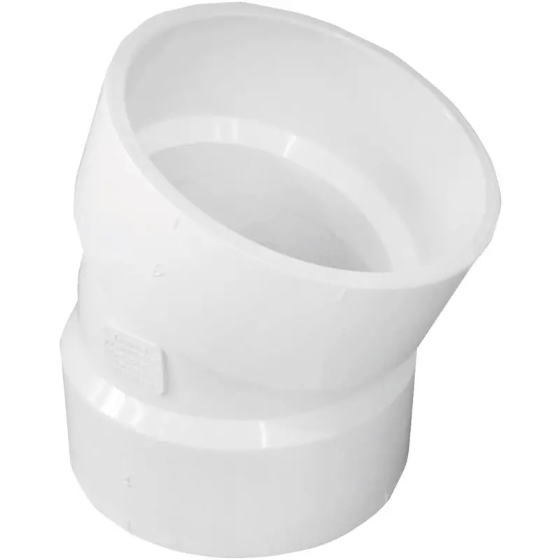 4-Inch 22.5-Degree Dwv Pvc Elbow By Charlotte Pipe 1
