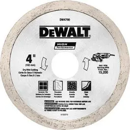 4-Inch Diamond Matrix Tile Blade – 0.060 In. Thin-Kerf Design 1