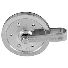 4-Inch Galvanized Cabinet Pulley With Fork Mount 1