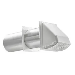 4-Inch Removable Plastic Dryer Vent Hood – Wall-Mount Exhaust Cover With Guard 1