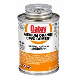 4 Oz Orange Cpvc Pipe Cement – Medium-Bodied Solvent Cement For Pvc/Cpvc 1