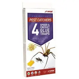 4-Pack Cricket And Spider Glue Traps – Indoor Pest Monitoring Stations 1