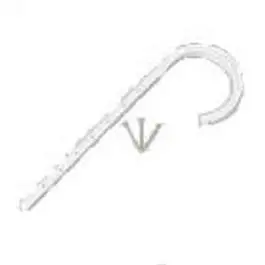 4-Pack Dwv J-Hook Hangers – 1.5 In × 7 In Galvanized Steel 1