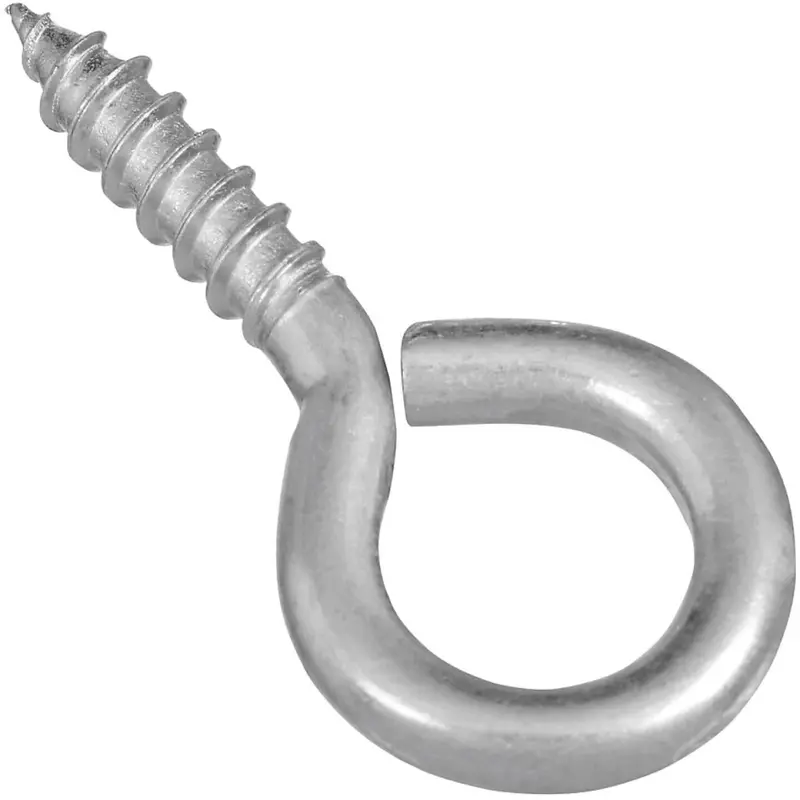 #4 Zinc Screw Eye Hook Set (3-Pack) 1