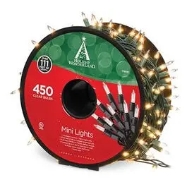 450-Light Clear Mini Led Christmas Light Reel – Indoor/Outdoor 1