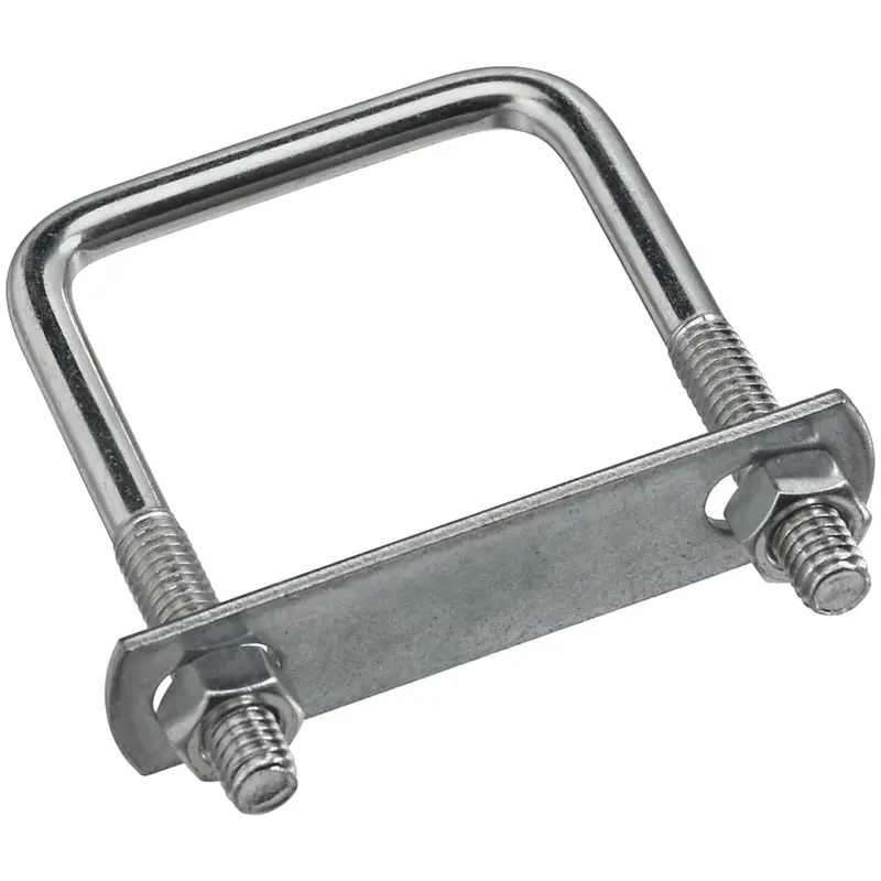 5/16" × 2" × 3" Zinc-Plated Square U-Bolt – Compact Fastener 1