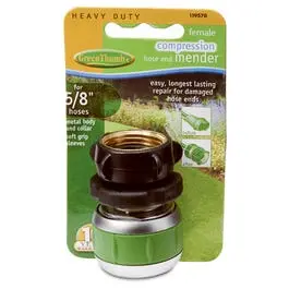 5/8" Female Garden Hose Coupling – Brass, Threaded Adapter 1
