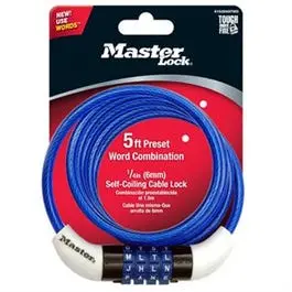 5-Foot Color-Assorted Bicycle Cable Lock 1