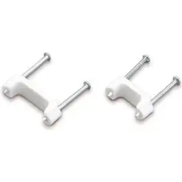 50-Pack Non-Metallic Cable Staples – 0.5-Inch Width, Plastic Construction 1