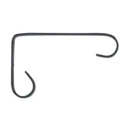 6-Inch Black Powder-Coated Steel Bracket For Hanging Plants 1