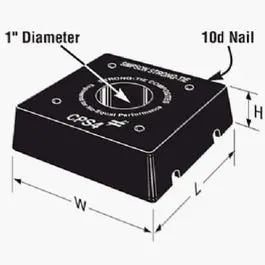 6-Inch Square Composite Standoff Base For Elevated Mounting 1