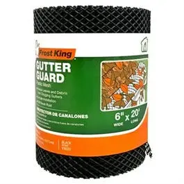 6-Inch Wide × 20-Foot Long Plastic Mesh Gutter Guard – Easy-Cut Design 1
