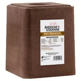 6-Trace Mineral Salt Block For Livestock – 50 Lb Agri-Grade Block 1