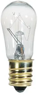 6-Watt Incandescent Miniature Lamp – S6 Clear Bulb 1