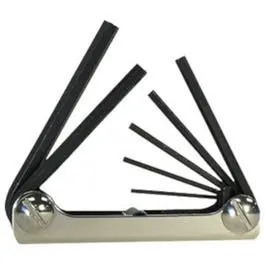 7-In-1 Foldable Metric Hex Key Set – Compact Multi-Tool Organizer 1