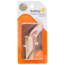 7-Pack Wide-Grip Child Safety Cabinet Latches 1