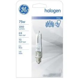 75-Watt Halogen Quartz Light Bulb – Bright, Efficient Replacement For Track & Recessed Fixtures 1